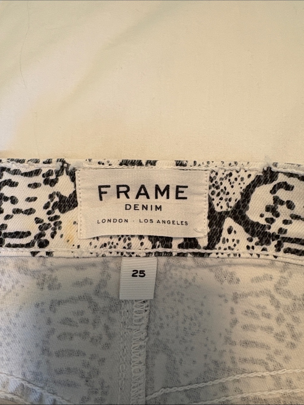 Frame Denim Python Print Mini Skirt - Picture 2 of 5